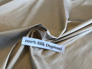 Sable 100% Silk Dupioni.      1/4 Metre Price