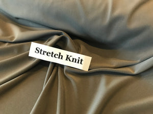 Green/Grey Knit 92% Polyester 8% Spandex.   1/4 Metre Price