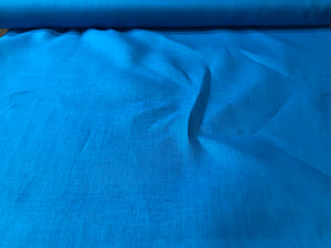 Turquoise 100% Handkerchief Linen.   1/4 Metre Price
