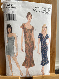 Vintage Vogue #9813 Size 14-16-18 Cut Size 14