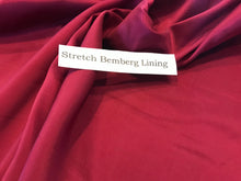 Load image into Gallery viewer, Cranberry Stretch Bemberg Lining     1/4 Meter Price