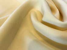 Load image into Gallery viewer, Butter Yellow 100% Silk Georgette.   1/4 Metre Price