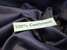 Load image into Gallery viewer, Exclusive Designer Eggplant 100% Cashmere.   1/4 Metre Price
