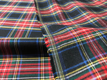 Load image into Gallery viewer, Red &amp; Black Plaid 50% Bamboo 50% Cotton Flannel   1/4 Metre Price