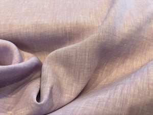 Mauve Flecked 100% Handkerchief Linen.  1/4 Metre Price