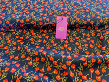 Load image into Gallery viewer, Ros B Pansies Liberty of London  100% Cotton Tana Lawn.  1/4 Metre Price