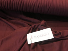 Load image into Gallery viewer, Merlot 95% Bamboo 5% Spandex Knit.    1/4 Meter Price