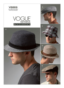 Vogue 8869 Hat Pattern All Sizes