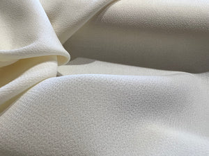 Ivory 100% Wool Double Crepe   1/4 Meter Price