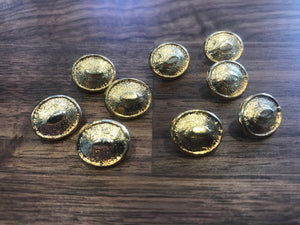 Gold Oval Button    Price per Button