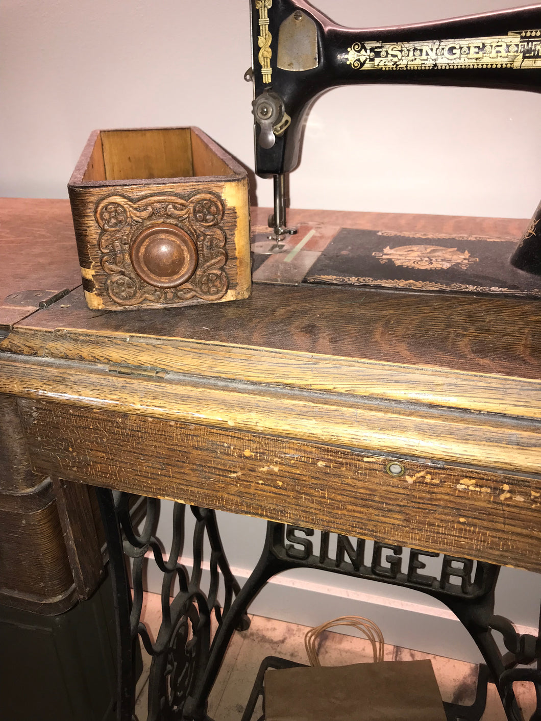 SF#5 Antique Sewing Machine Drawer