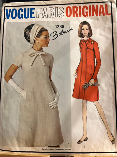 RARE Vintage Vogue #1748 Balmain Size 10