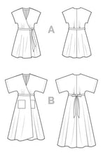 Load image into Gallery viewer, Closet Core Elodie Wrap Dress Sewing Pattern