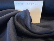 Load image into Gallery viewer, Designer Navy Blue 30% Cashmere 70% Wool Coating.      1/4 Metre Price