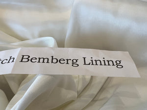 White Stretch Bemberg Lining     1/4 Meter Price