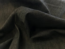Load image into Gallery viewer, Black/Charcoal Repreve Denim 68% Cotton 30% Recycled Bottles 2% Lycra.    1/4 Meter Price