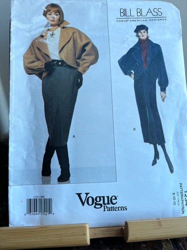 Vintage Vogue # 1234 Bill Blass Size 8-10-12