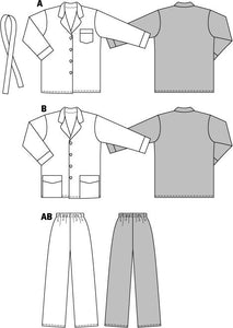 Burda #2691 Sewing Pattern Size 12 - 22 (W). 34-44 (M)