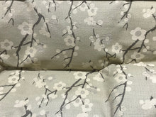 Load image into Gallery viewer, Oatmeal &amp; Brown &amp; Cherry Blossom Chenille Home Dec.    1/4 Metre Price