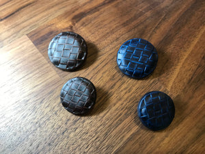 Plastic Basket Weave Buttons.  Price per Button