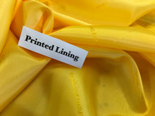 Load image into Gallery viewer, Yellow Italian Designer 100% Viscose Lining.    1/4 Meter Price