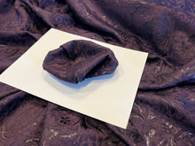 Load image into Gallery viewer, Royal Purple Shot Matelasse 70% Wool 25% Silk 5% Lurex.   1/4 Metre Price