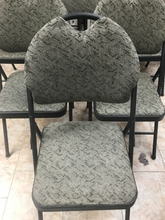 Load image into Gallery viewer, Cloth covered Folding Chairs.  6x Available