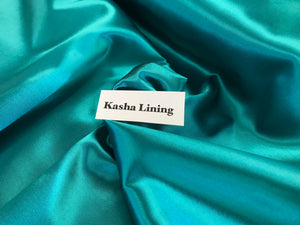 Emerald Green Kasha Lining     1/4 Meter Price