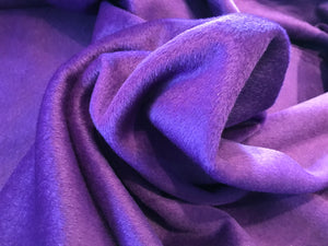 Exclusive Designer Violet 70% Wool 15% Mohair 15% Alpaca Coating     1/4 Meter Price