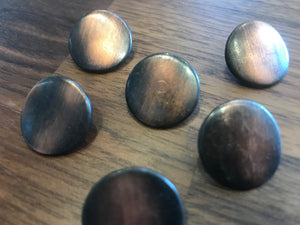 Rust Curved Button.  Price per Button