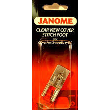 Janome Clearview Coverstitch Foot.  Price per Foot