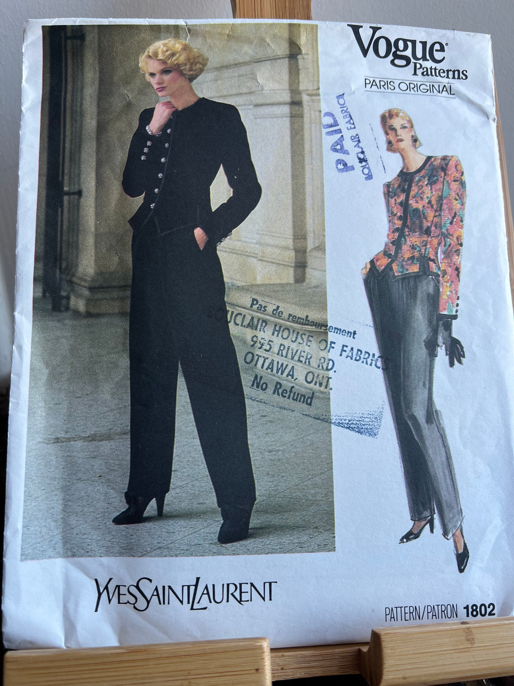 Vintage Vogue Yves Saint Laurent Size 12