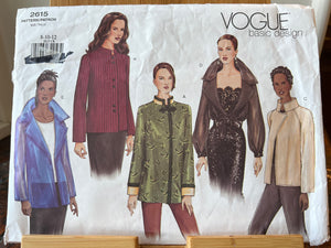 Vogue 2615 Size 8-10-12 Ladies Jackets