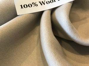 Stone 100% Wool Firm Knit.    1/4 Metre Price