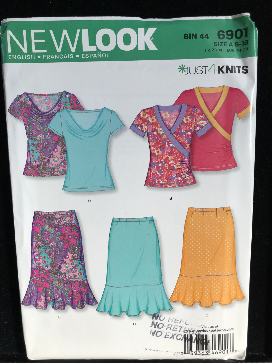 Newlook 6901  Size 8 - 18