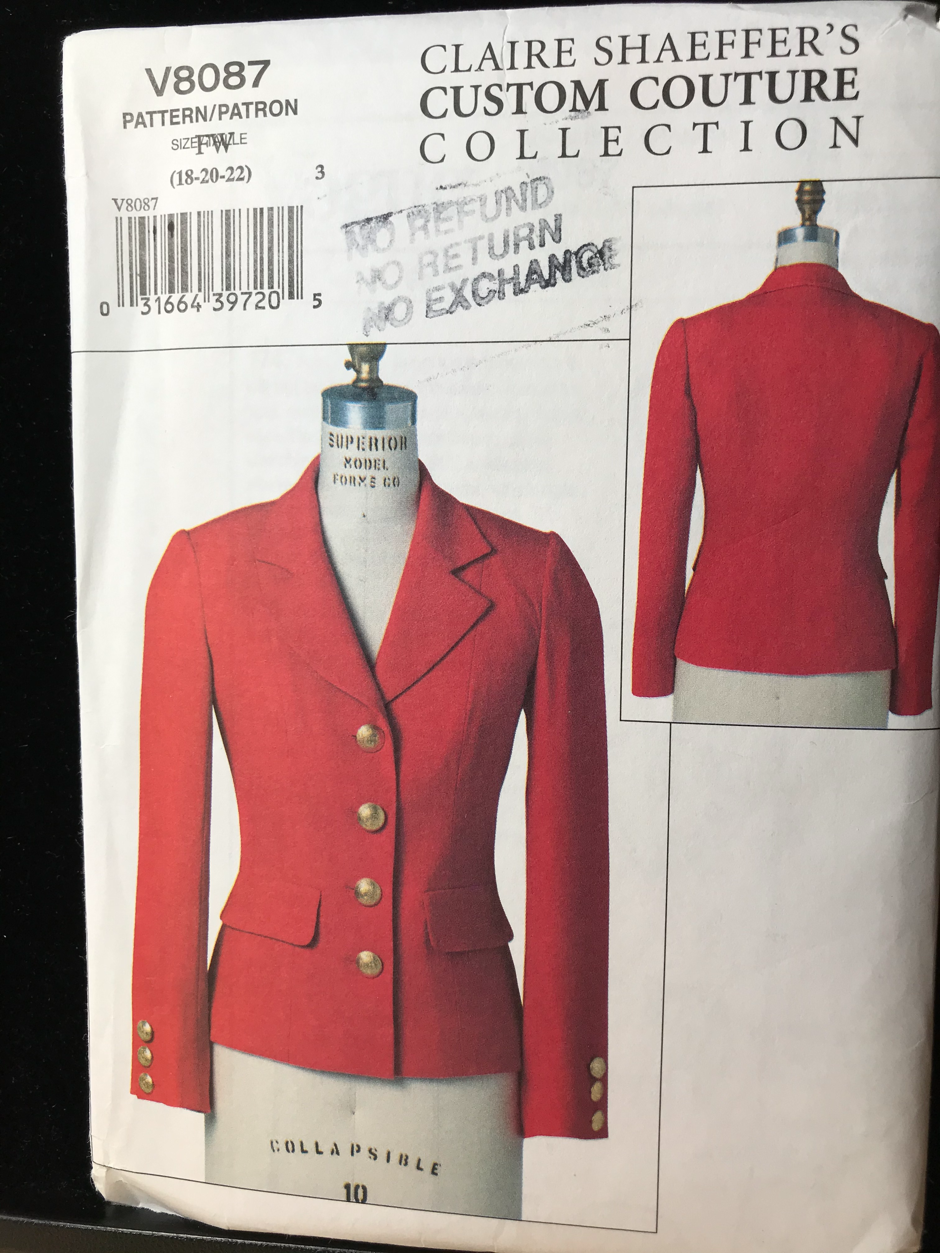 Vogue ジゼル Vogue #8087 6-8-10. &. 18-20-22 – Darrell Thomas Textiles