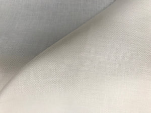 Large Weave White 100% Linen Suiting   1/4 Meter Price