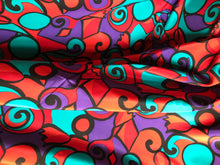 Load image into Gallery viewer, Picasso Inspired 100% Silk Crepe de Chine     1/4 Meter Price