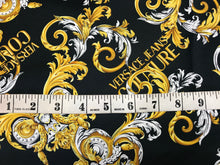 Load image into Gallery viewer, Italian Designer Baroque 100% Black Cotton Shirting