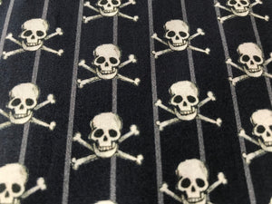 Designer Skull 100% Cotton Shirting   1/4 Meter Price
