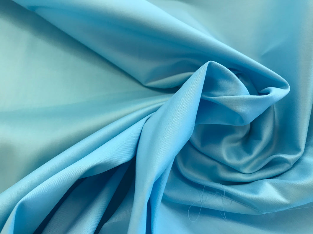 Ocean Blue Shirting 98% Cotton 2% spandex    1/4 meter Price