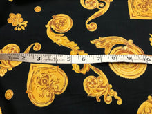 Load image into Gallery viewer, Italian Designer Scroll &amp; Hearts 100% Cotton Shirting   1/4 Meter Price