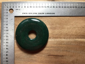 Green Rondelle 2 1/8" x 1/4" & 1/2" Hole   Button Price