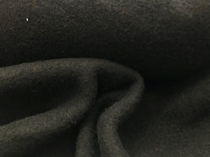 Black Boiled 100% Wool     1/4 Meter price