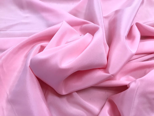Pink 100% Silk Lightweight Stretch Silk Charmeuse.    1/4 Metre price