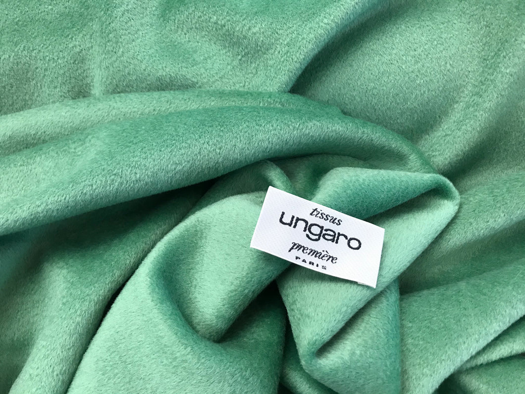 Designer 70% Wool 30% Cashmere Seafoam Green Coating