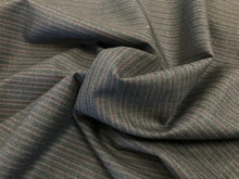 Load image into Gallery viewer, Pink and Grey Stripe 100% Wool Suiting.    1/4 meter price