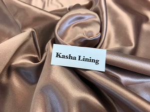 Rose Gold Kasha Lining     1/4 Meter Price