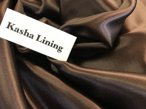Brown Kasha Lining     1/4 Meter Price