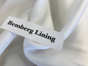 White Bemberg Lining     1/4 Meter Price
